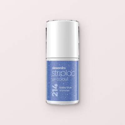 Alessandro Striplac peel or soak gellak Baby Blue Shimmer 214