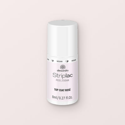 Alessandro Striplac Peel or Soak Gellak Top coat rosé