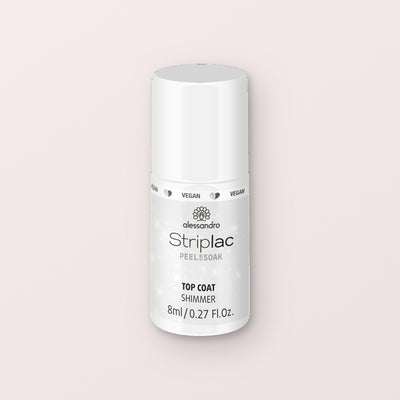 Alessandro Striplac Peel or Soak Gellak Top coat shimmer