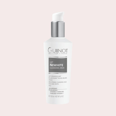 Guinot Lait Newhite, reinigingsmelk die je huid voorbereidt op een egale teint