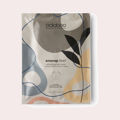 Oolaboo Enwrap Feet Exfoliating Foot Mask, exfoliërend voetmasker met glycolzuur en salicylzuur