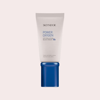 Skeyndor Power Oxygen City Pollution Block Cream + O2 Normal to Dry Skin, zuurstofcrème voor een vermoeide droge huid