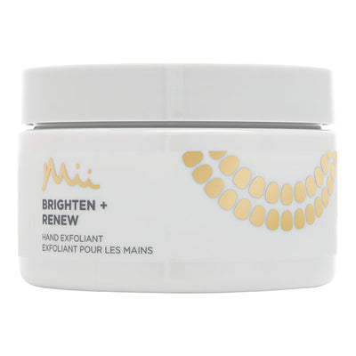Mii Cosmetics Brighten + Renew hand exfoliant, handscrub