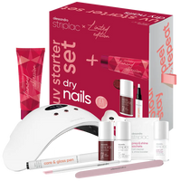 Inhalt des Striplac Starter Set Dry Nails X-Mas Edition