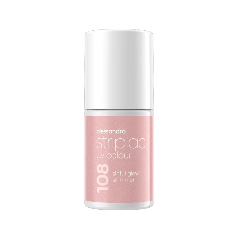 Alessandro Striplac Peel or Soak gellak Sinful Glow 108, flesje 6,5 ml
