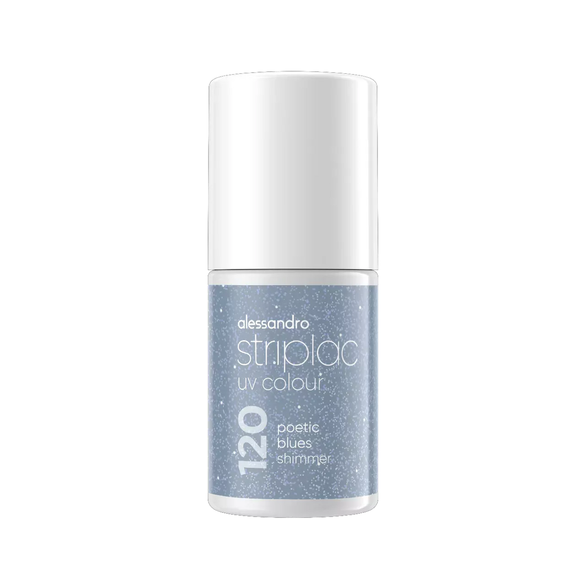 Alessandro | Striplac Peel or Soak Gellak - Poetic Blues shimmer 120