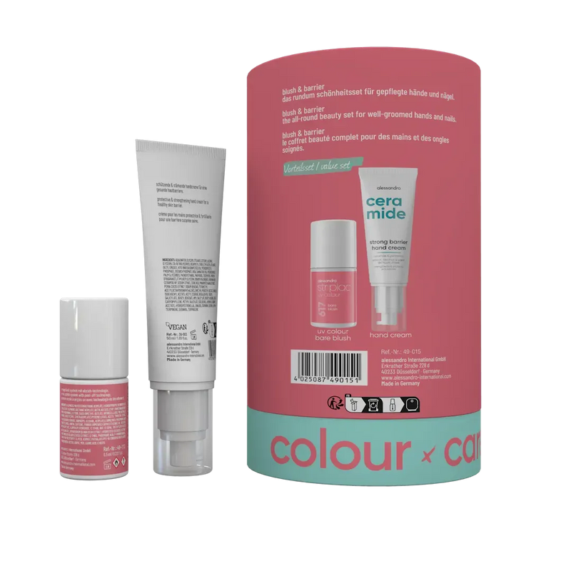 Coffret couleur et soin Alessandro Striplac blush et barrière - édition limitée