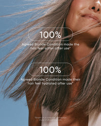 nak hair blonde conditioner hydrateert en verzacht het haar.