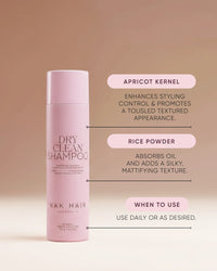 Nak hair dry clean shampoo when to use