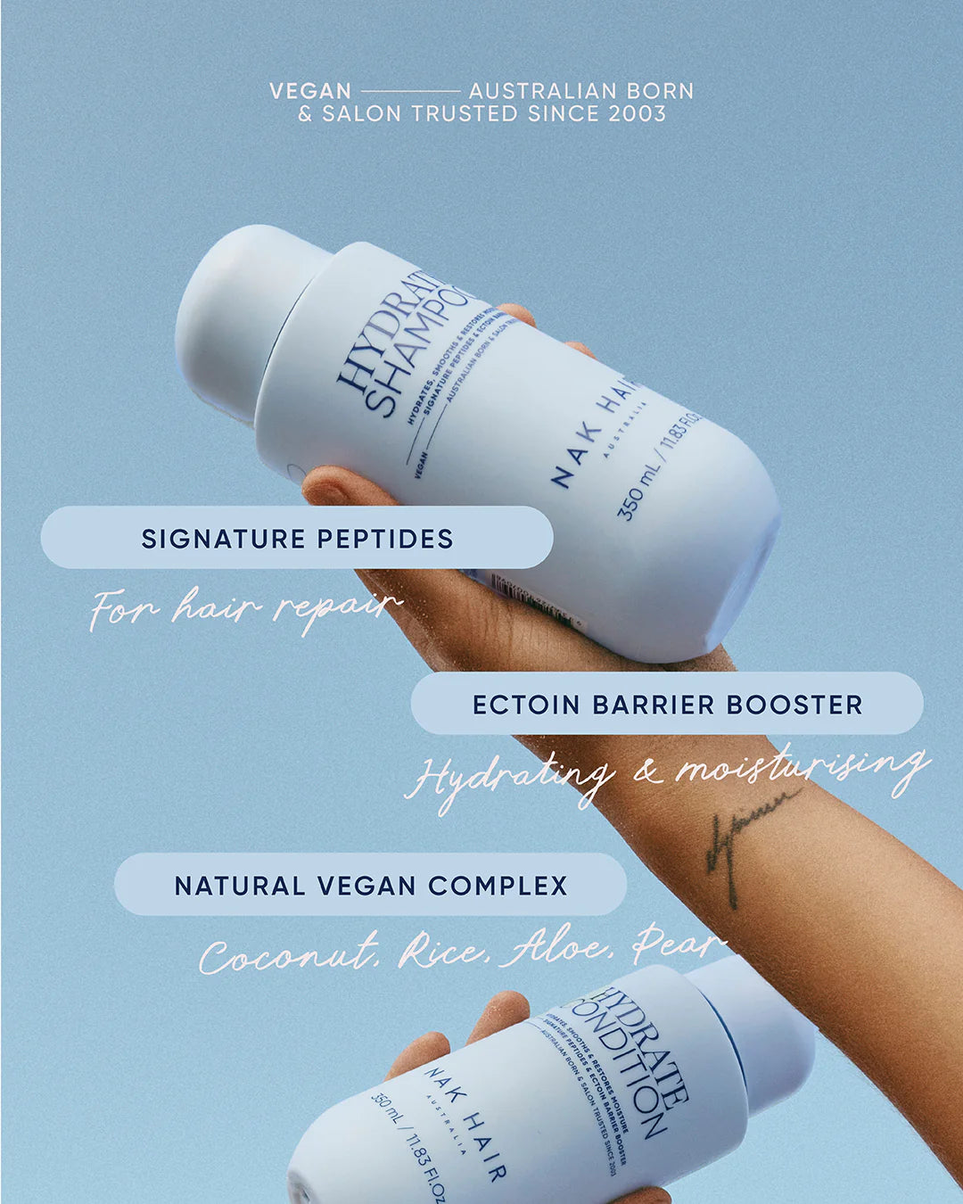 NAK hair | Hydrate shampoo - normaal, droog, pluizig of gekleurd haar