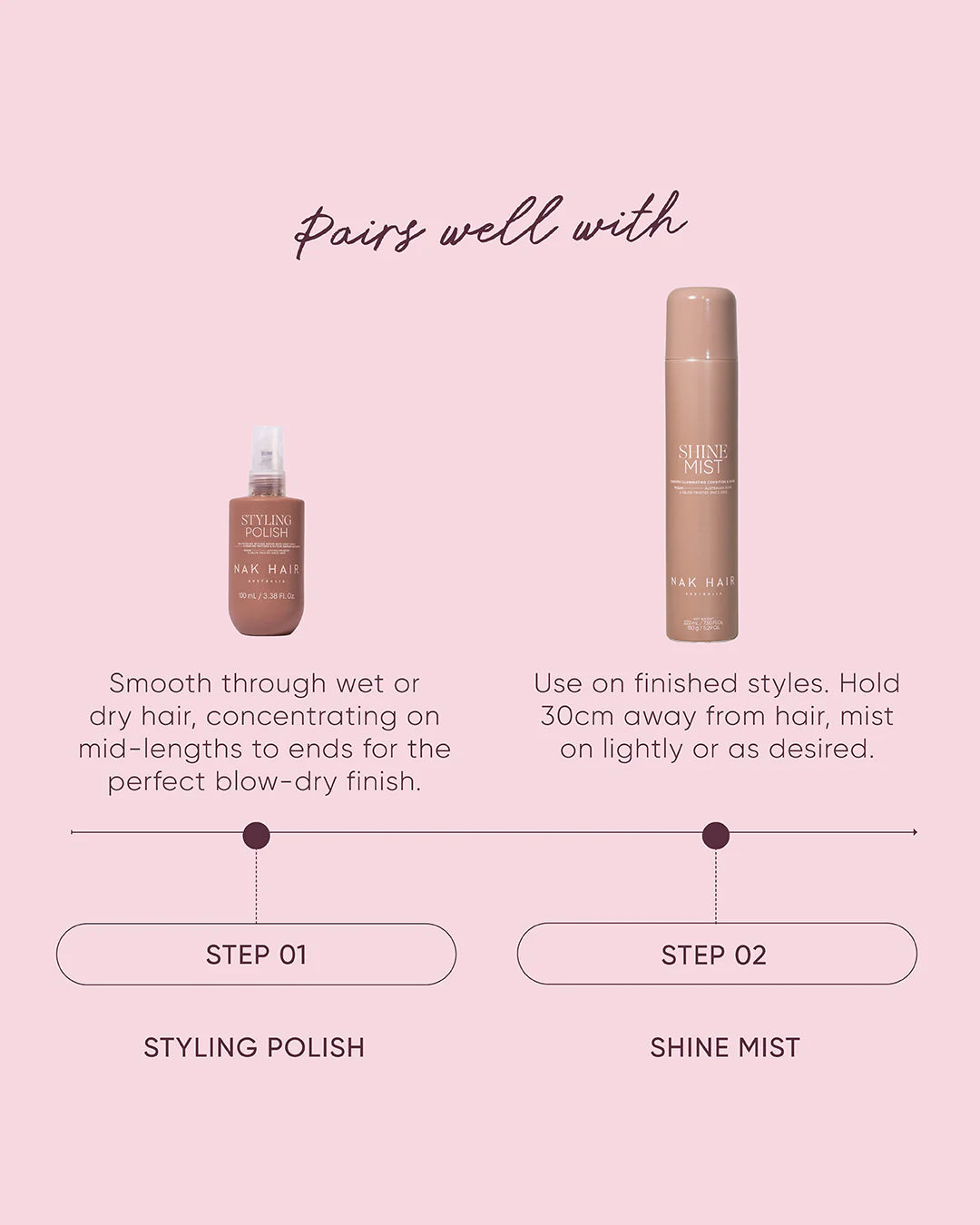 nak har styling polish stappenplan