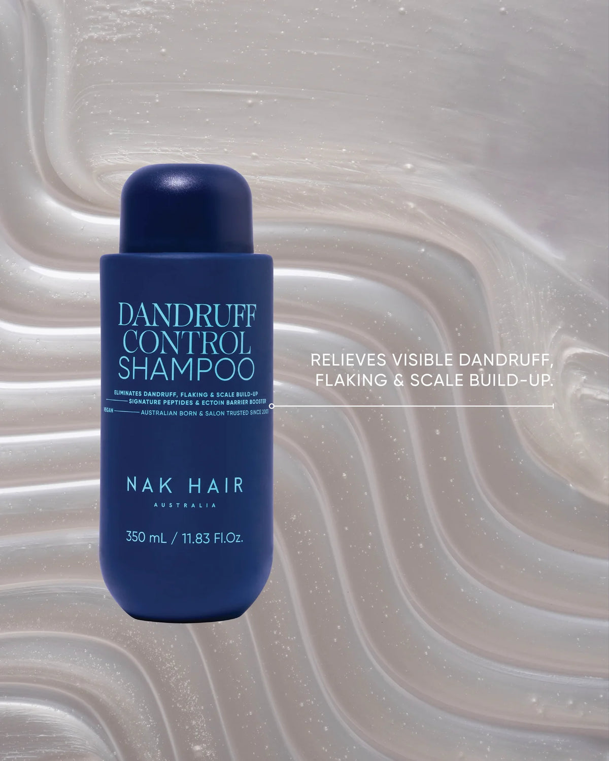 Shampoing antipelliculaire NAK Hair | Action antipelliculaire – contre les pellicules, les squames et les démangeaisons