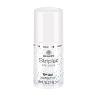 Striplac Peel or Soak Gellak - Top coat multi-paillettes