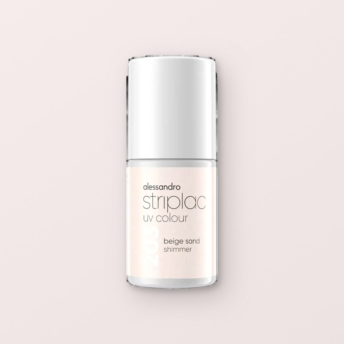 Alessandro Striplac peel or soak gellak Beige Sand Shimmer 203