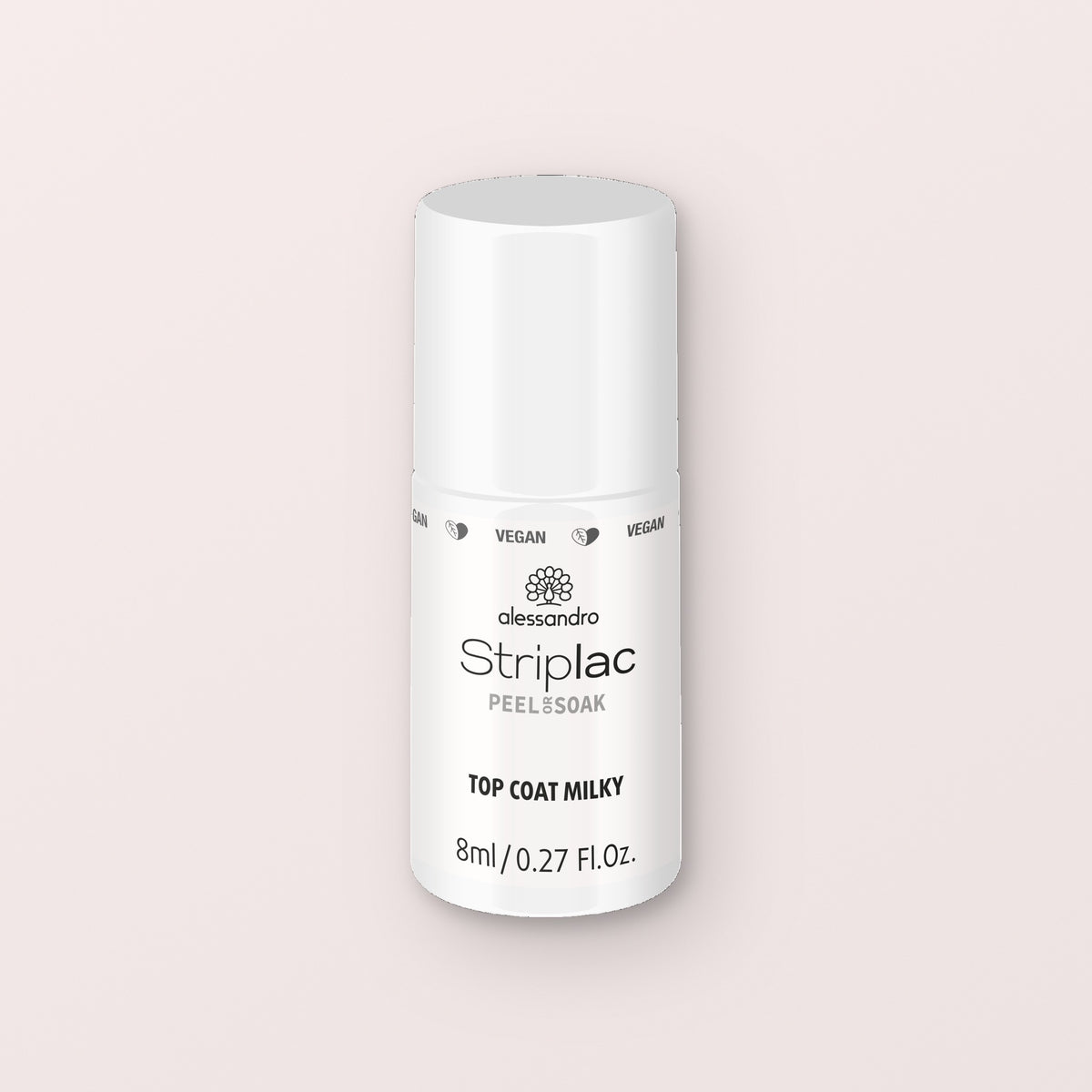 Alessandro Striplac Peel or Soak Gellak Top coat milky