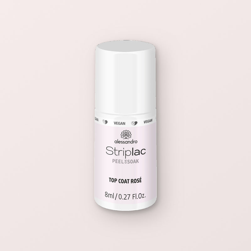 Alessandro Striplac Peel or Soak Gellak Top coat rosé