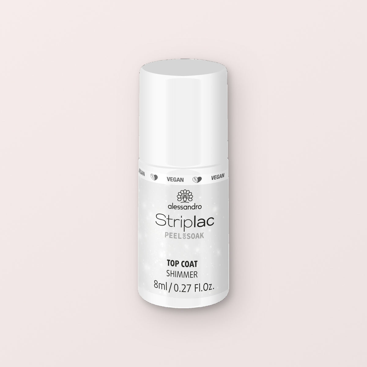 Alessandro Striplac Peel or Soak Gellak Top coat shimmer