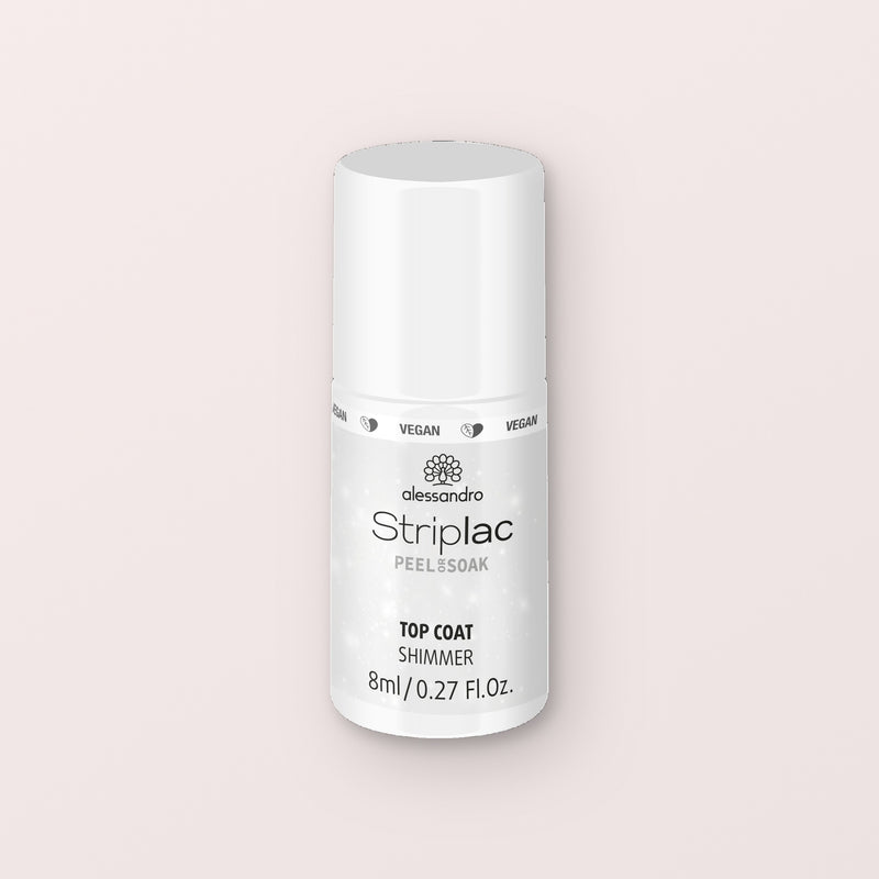 Alessandro Striplac Peel or Soak Gellak Top coat shimmer