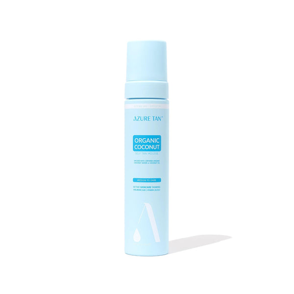 azure tan coconut self tan mousse
