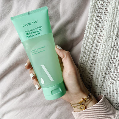 Azure Tan Preserve & protect tan-friendly body wash, product photo