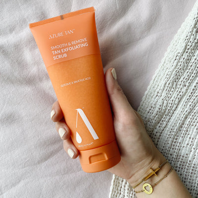 Azure Tan Gommage exfoliant lissant et éliminant le bronzage, photo du produit