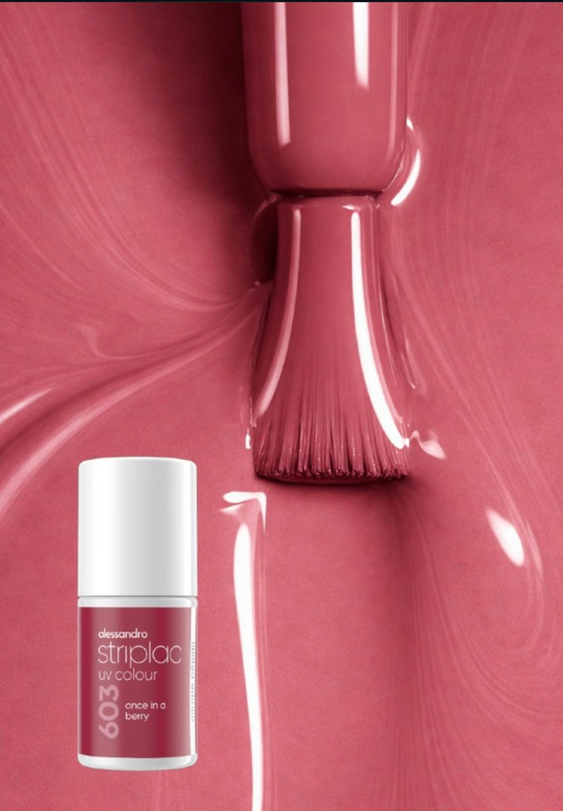 Alessandro once in a berry striplac set & top coat limited edition 