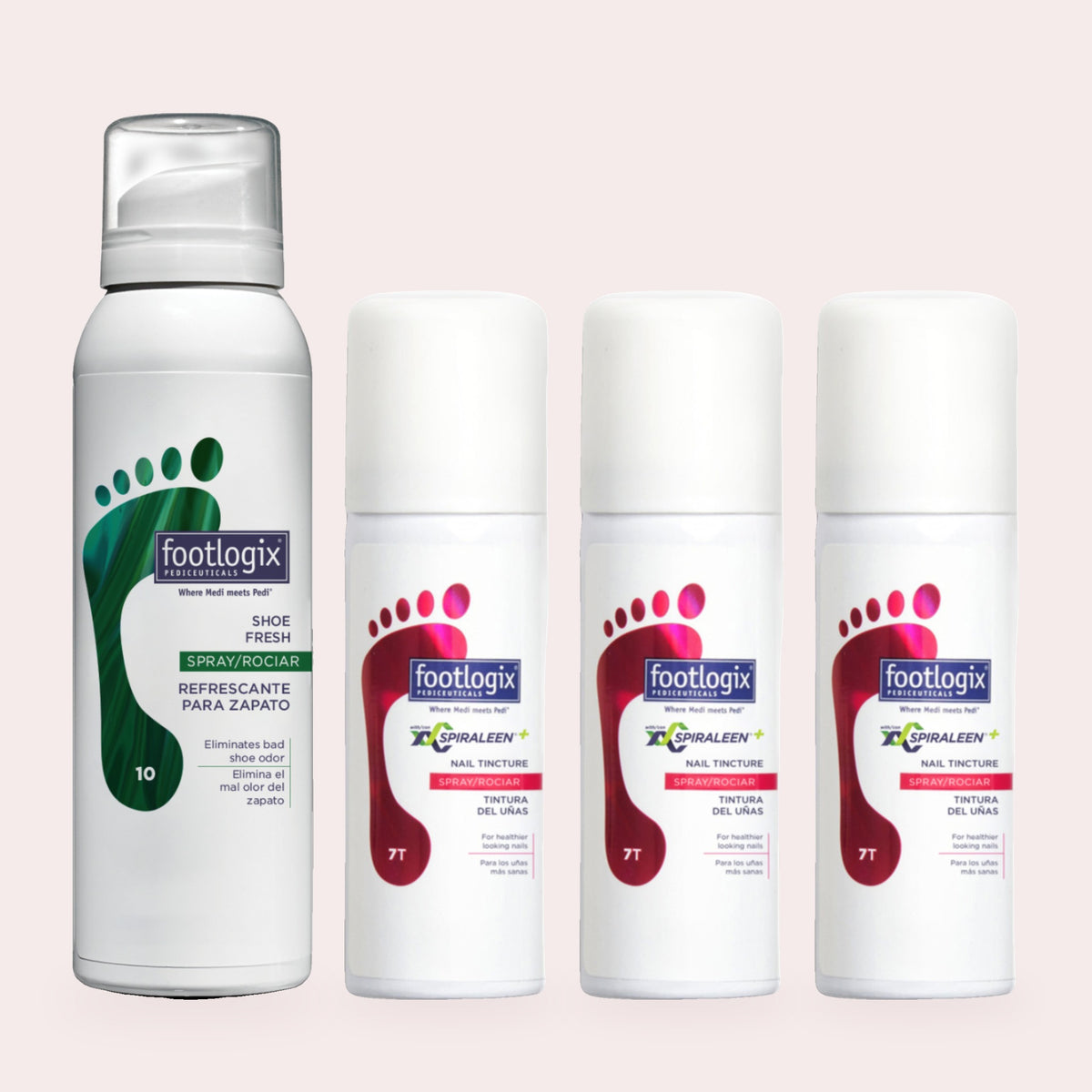 Footlogix 3-maanden kuur: 3 Nail Tincture sprays en Shoe Fresh