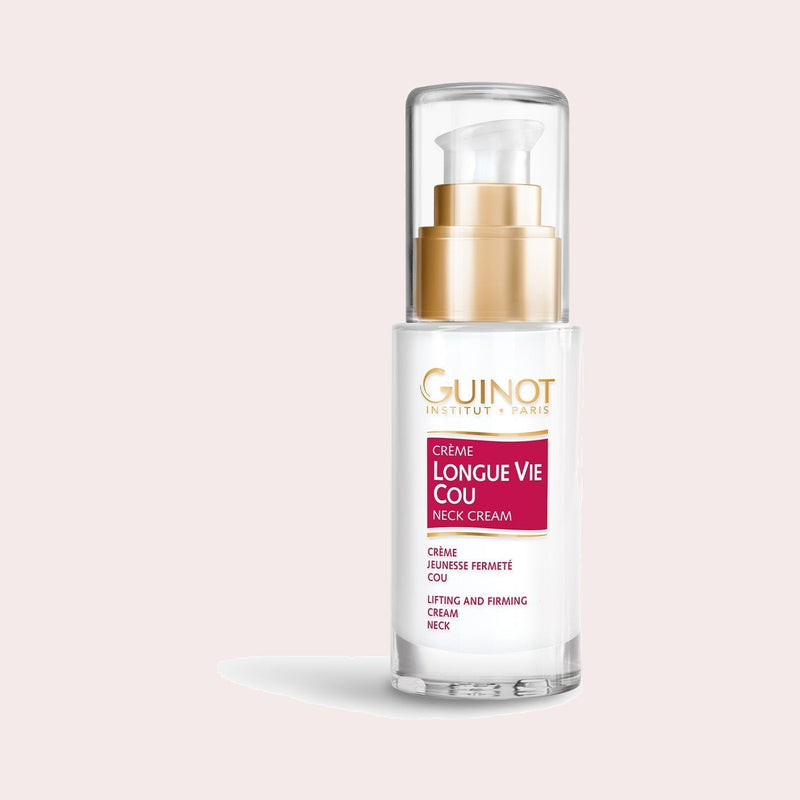 Guinot Crème Longue Vie Cou, verstevigende halscrème voor hals en kaaklijn