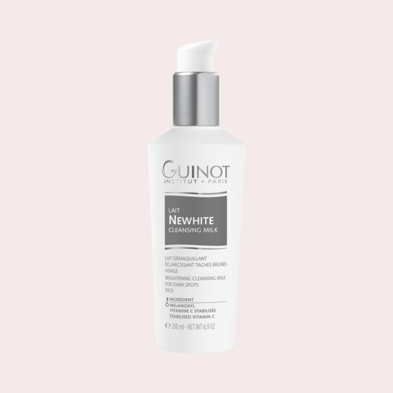 Guinot Lait Newhite, reinigingsmelk die je huid voorbereidt op een egale teint