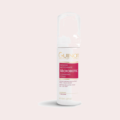 Guinot Mousse Nettoyante Microbiotic, zuiverende reinigingsmousse voor een vette huid