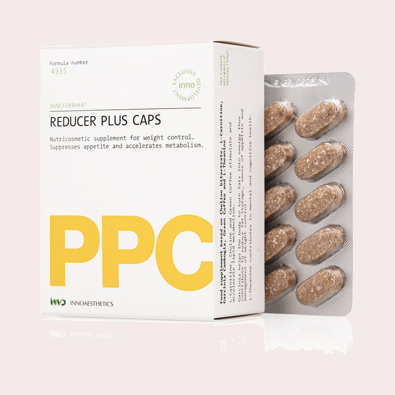 InnoAesthetics Inno-Derma Reducer Plus Caps, nutricosmetisch supplement voor gewichtscontrole