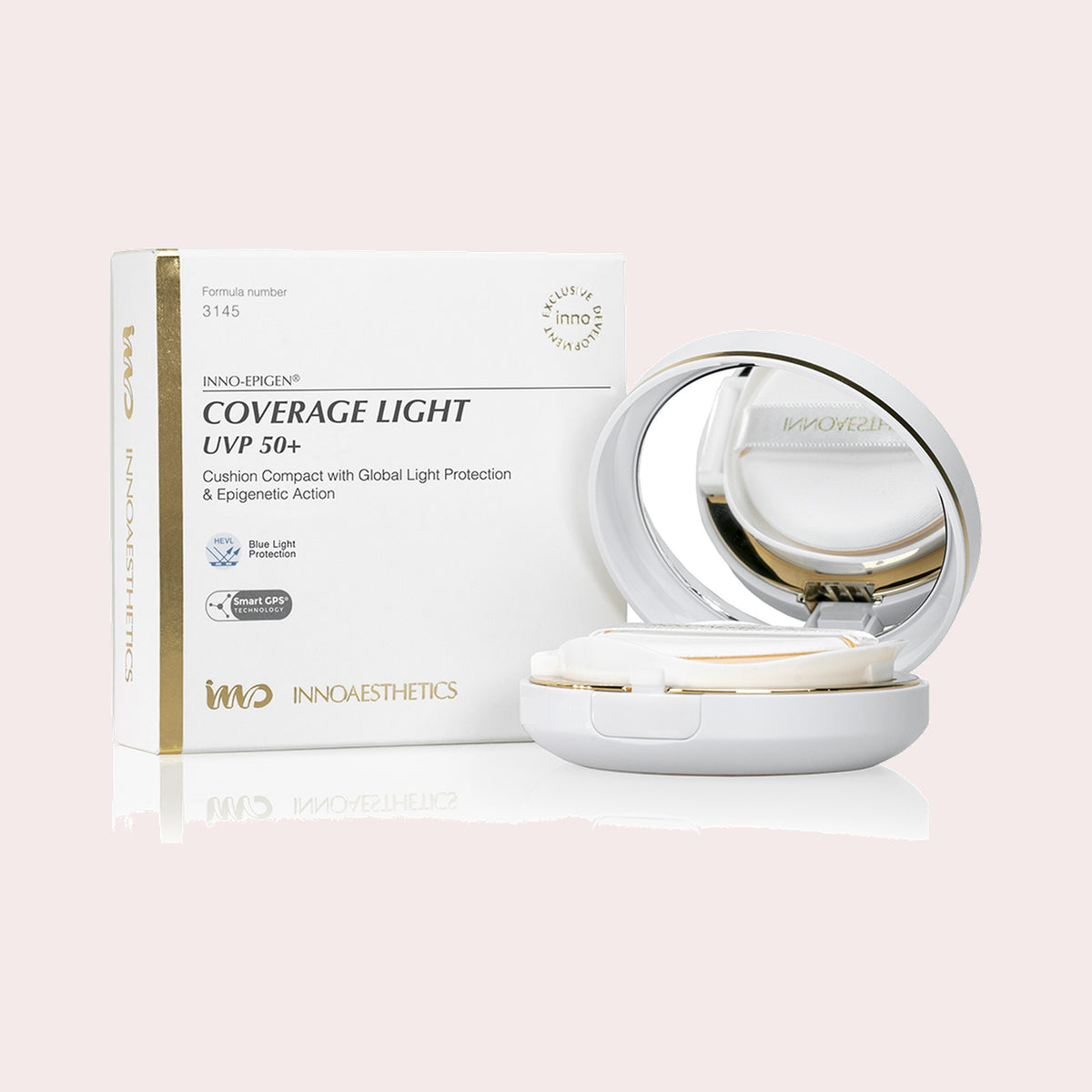 InnoAesthetics Inno-Epigen Coverage Light UVP 50+, getinte foundation met SPF 50+, tint light