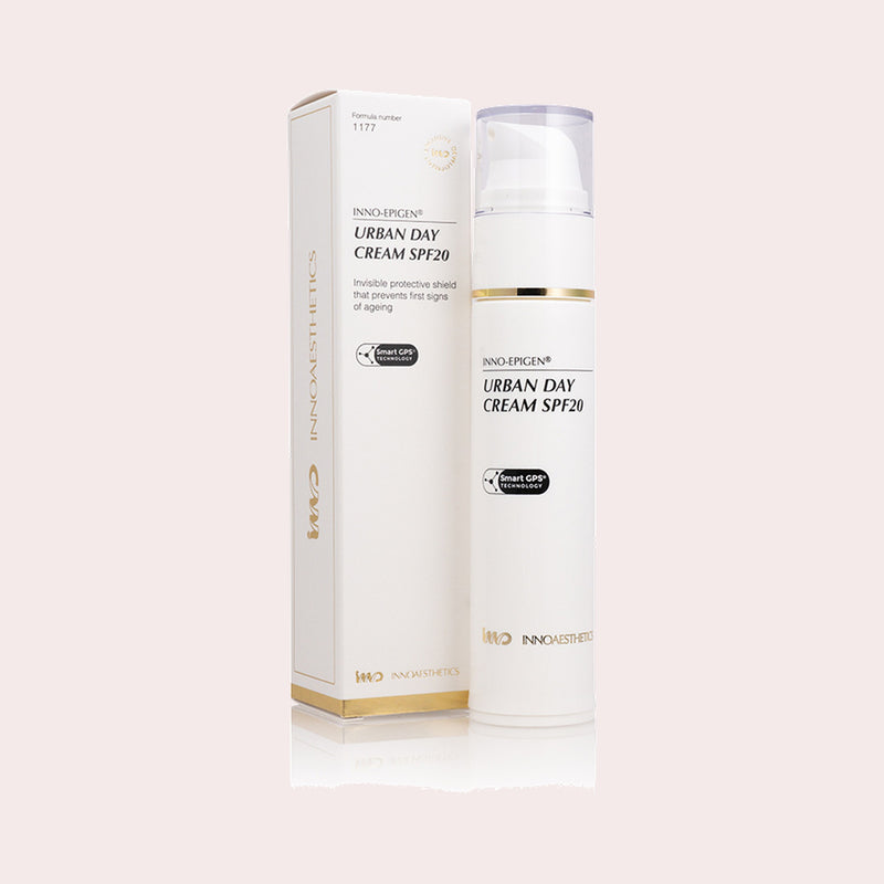 InnoAesthetics Inno-Epigen Urban Day Cream SPF20, rijke anti-aging dagcrème met bescherming tegen vervuiling