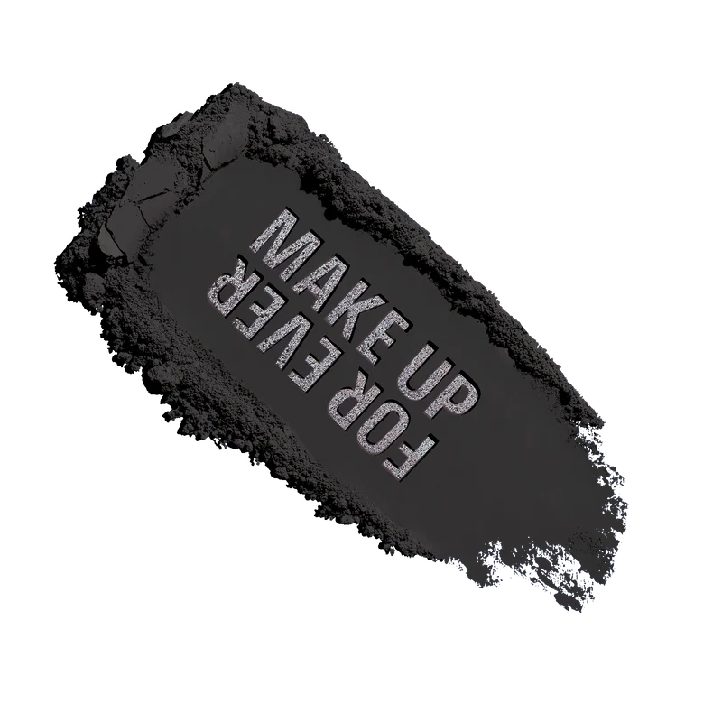 Make Up For Ever Artist Pure Color Eyeshadow 001 Whatever Black, open doosje met spiegel