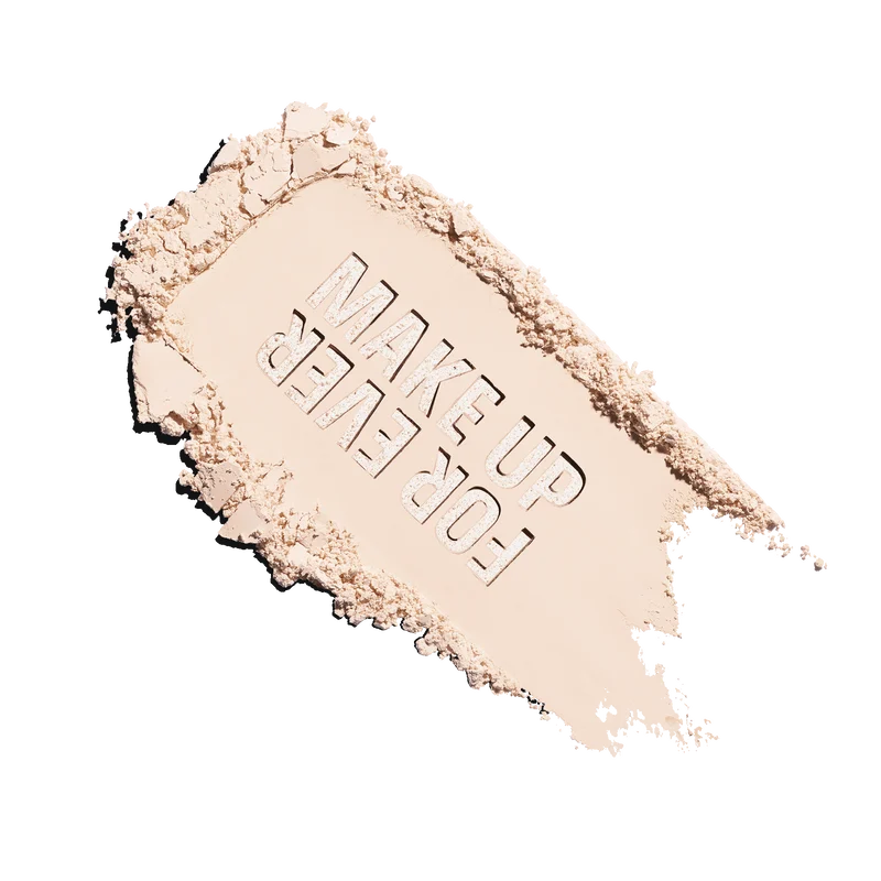Make Up For Ever Artist Pure Color Eyeshadow 100 Natural Cotton, open doosje met spiegel