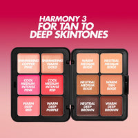 make-up forever - hd skin essentials palette 12 cream make-up 12 cream shades for tan to deep skintones
