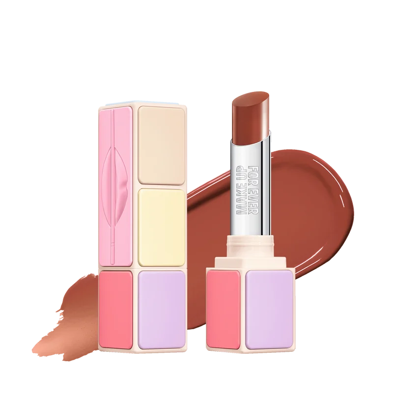Make Up For Ever Artist Colorglow Lip Balm in de tint 600 Anywhere Caffeine, getinte lipbalm