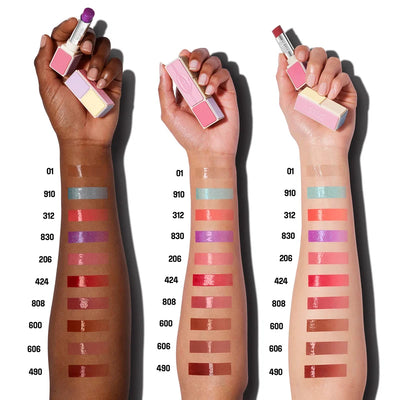 Make Up For Ever Artist Colorglow Lip Balm, kleurkaart van alle tinten