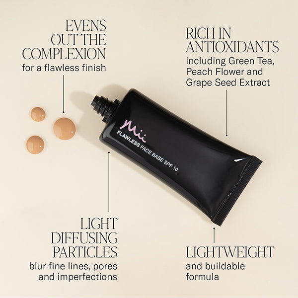 MII cosmetics flawless face base spf10