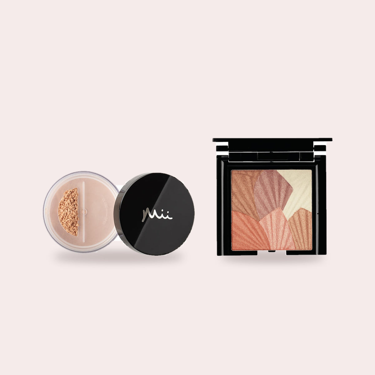 Mii minerale glow duo: Irresistible Face Base en Celestial skin shimmer