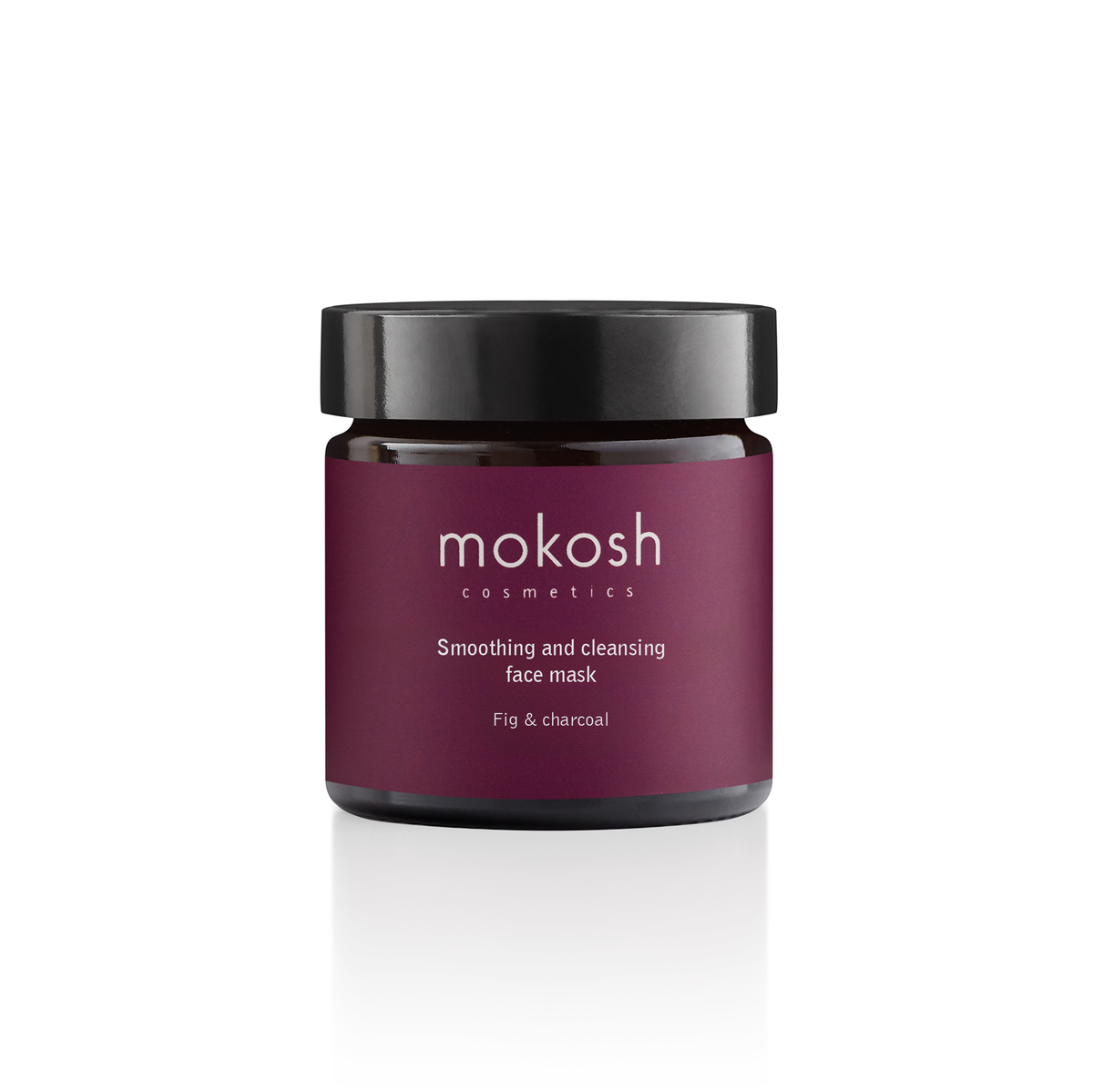 mokosh smoothing and cleansing face mask fig charcoal houtskool masker voor heldere huid en tegen onzuiverheden en puistjes