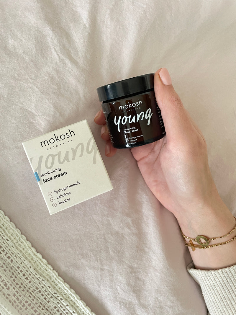 mokosh cosmetics moisturizing face cream youth huidverzorging jeugd tiener huid jonge huid