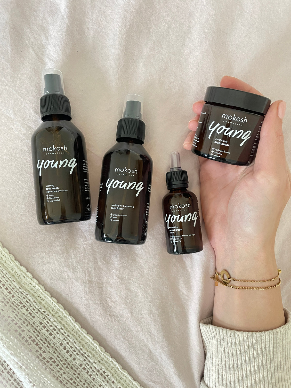 mokosh young moisturising set voor een normale tot droge huid voor jonge huid tiener huid jeugdige huid
