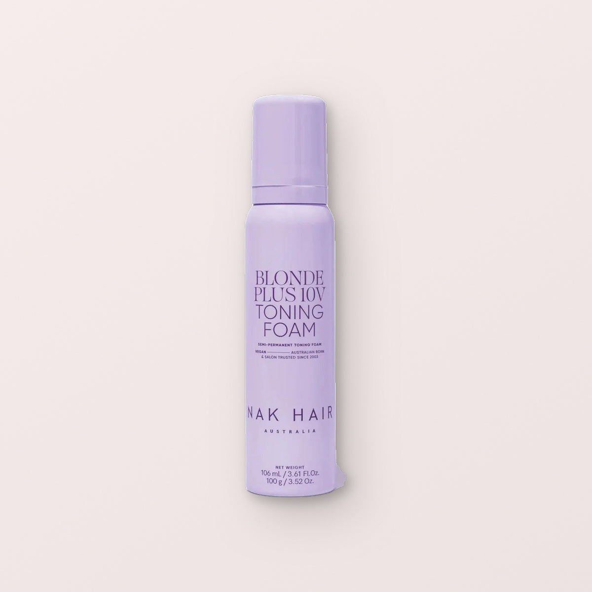 NAK hair Blonde plus 10V toning foam