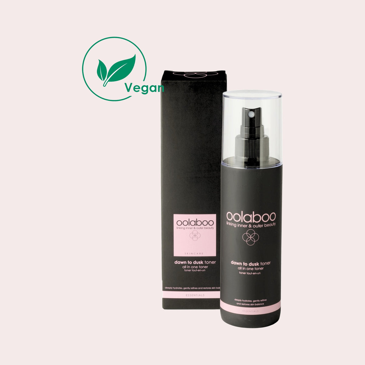 Oolaboo Dawn to Dusk All in One Toner, hydraterende toner spray zonder alcohol