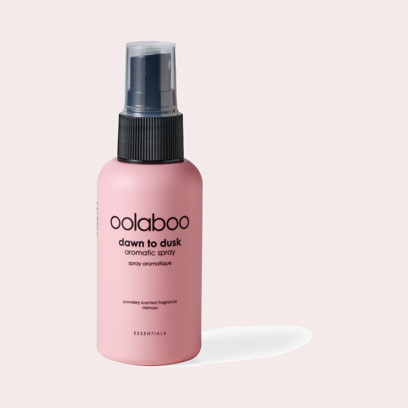 Oolaboo Dawn to Dusk Aromatic Spray, room- en linnenspray met mimosa