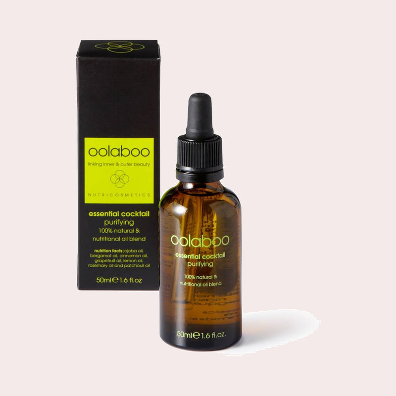 Oolaboo Essential Cocktail Purifying Oil Blend, zuiverende gezichtsolie voor de onzuivere huid