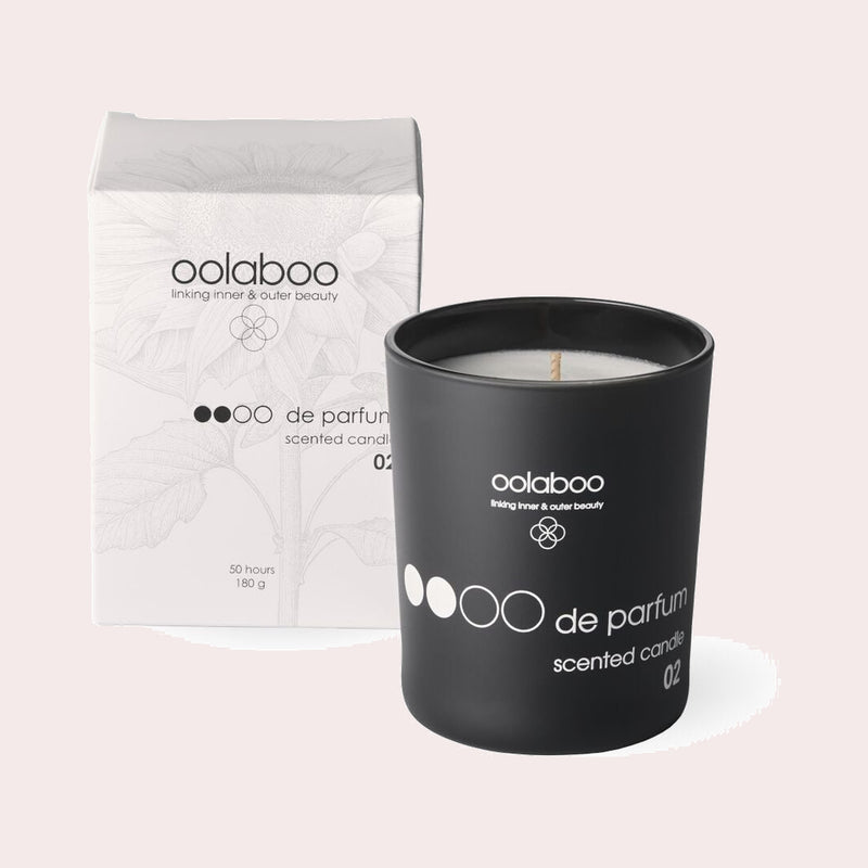 Oolaboo OOOO de Parfum Scented Candle 02, geurkaars van zonnebloemwas met essentiële oliën