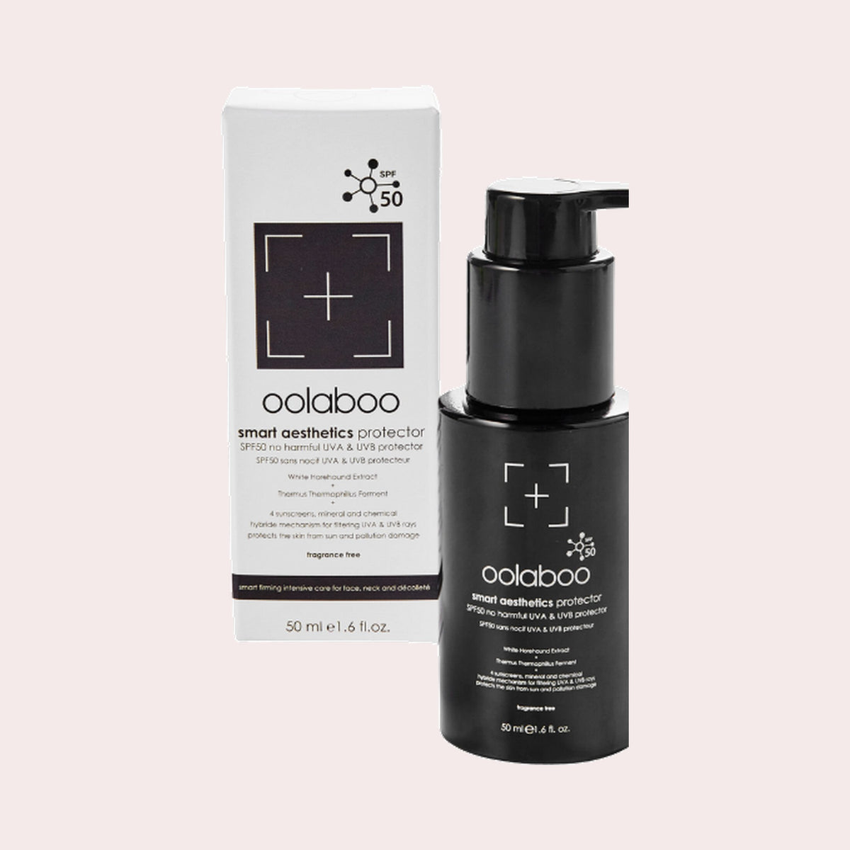 Oolaboo SMART Aesthetics SPF50 No Harmful UVA & UVB Protector, lichte dagelijkse zonnecrème voor je gezicht