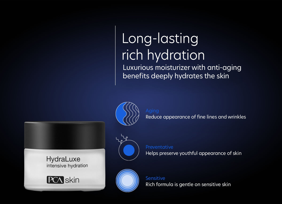 pca skin hydraluxe intensieve hydratatie tegen fijne lijntjes deeply hydrates the skin